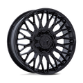 MSA Offroad Wheels - M50 CLUBBER - Black - Matte Black Ddt - 15" x 7", 10 Offset, 4x137/156 (Bolt pattern), 110.1mm HUB