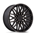 Niche - NC278 CALABRIA 6 - Black - Matte Black Machined with Dark Tint - 24" x 10", 20 Offset, 6x139.7 (Bolt pattern), 106.1mm HUB