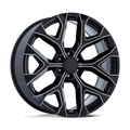 OE Creations - PR177 - Black - Gloss Black Milled - 26" x 10", 24 Offset, 6x139.7 (Bolt pattern), 78.1mm HUB