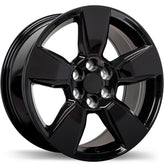 Replika - R212 - Black - Gloss Black - 18" x 8.5", 33 Offset, 6x120 (Bolt pattern), 67.1mm HUB