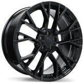 Replika - R253 - Black - Gloss Black - 21" x 9.5", 33 Offset, 5x112 (Bolt pattern), 66.6mm HUB