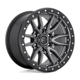 Fuel - D680 REBEL - Gunmetal - Matte Gun Metal Black Bead Ring - 22" x 9", 20 Offset, 6x139.7 (Bolt pattern), 106.1mm HUB