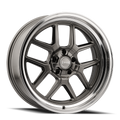 Ridler - 610 - Black - Gloss Grey Polished - 17" x 8", 0 Offset, 5x114.3 (Bolt pattern), 83.8mm HUB