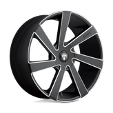 DUB - S133 DIRECTA - Black - Matte Black Milled - 20" x 8.5", 30 Offset, 6x135/139.7 (Bolt pattern), 87.1mm HUB