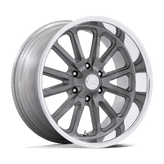 US MAG - UC145 RAMBLER 6 - Gunmetal - Matte Gunmetal with Diamond Cut Lip - 20" x 8", 1 Offset, 6x139.7 (Bolt pattern), 106.1mm HUB