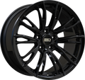 Euro Design - Venice - Black - Gloss Black - 18" x 8", 30 Offset, 5x112 (Bolt pattern), 66.7mm HUB