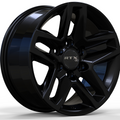 RTX Wheels - GM-04 - Black - Gloss Black - 18" x 8.5", 26 Offset, 6x139.7 (Bolt pattern), 78.1mm HUB