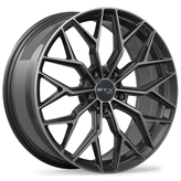 RTX Wheels - RS02 - Black - Gloss Black Machined - 19" x 8.5", 38 Offset, 5x114.3 (Bolt pattern), 67.1mm HUB