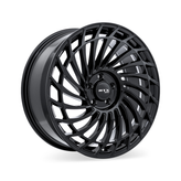 RTX Wheels - RS06 - Black - Gloss Black - 20" x 8.5", 40 Offset, 5x108 (Bolt pattern), 63.4mm HUB