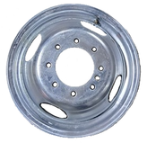 RTX Wheels - Steel Wheel - Silver - Galvanized - 16" x 6", 139.7 Offset, 8x165.1 (Bolt pattern), 121.0mm HUB