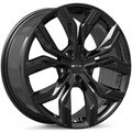 RTX Wheels - Venom - Black - Gloss Black - 17" x 7", 40 Offset, 5x115 (Bolt pattern), 70.30mm HUB