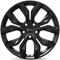 RTX Wheels - Venom - Black - Gloss Black - 17" x 7", 42 Offset, 5x114.3 (Bolt pattern), 64.10mm HUB