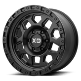 XD Series - XD132 RG2 - Black - Satin Black - 17" x 9", -12 Offset, 8x165.1 (Bolt pattern), 125.1mm HUB
