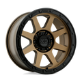 XD Series - XD134 ADDICT 2 - Bronze - Matte Bronze Matte Black Lip - 17" x 9", 18 Offset, 6x120 (Bolt pattern), 66.9mm HUB