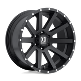 XD Series - XD818 HEIST - Black - Satin Black - 18" x 8", 35 Offset, 5x120 (Bolt pattern), 74.1mm HUB