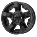 XD Powersports - XD811 ROCKSTAR II - Black - Satin Black - 14" x 7", 0 Offset, 4x156 (Bolt pattern), 132mm HUB