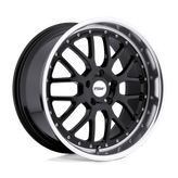 TSW Wheels - VALENCIA - Black - Gloss Black with Mirror Cut Lip - 20" x 10", 40 Offset, 5x114.3 (Bolt pattern), 76.1mm HUB