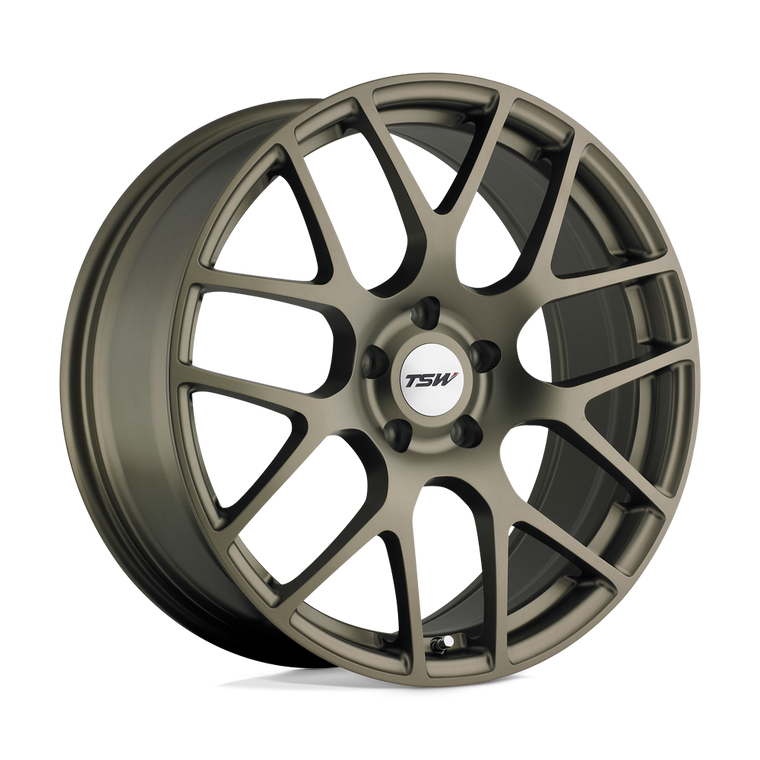 TSW Wheels - NURBURGRING - Bronze - Matte Bronze - 19" x 10.5", 27 Offset, 5x120 (Bolt pattern), 76.1mm HUB