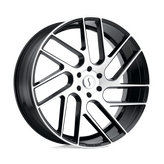 Status Wheels - JUGGERNAUT - Black - Gloss Black with Machined Face - 22" x 9.5", 35 Offset, 5x112 (Bolt pattern), 66.56mm HUB