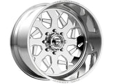 Fuel - FF111 - Polished - 24" x 12", -40 Offset, 8x165.1 (Bolt pattern), 122mm HUB