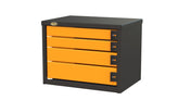 Swivel 4 Drawers (24" Wide) - Service Body / Van Tool Box – 24″ Width x 18″ Height - Orange
