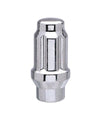 Ceco - Conical Seat Chrome Nut 12mm x 1.50 Closed-end - 6 spline - 44 mm Shank - 19mm, 21mm Hex, Extra Thread