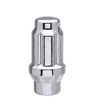 Ceco - Conical Seat Chrome Nut 12mm x 1.50 Closed-end - 6 spline - 44 mm Shank - 19mm, 21mm Hex, Extra Thread