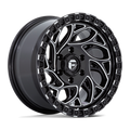 Fuel - D840 RUNNER OR - Black - Gloss Black Milled - 15" x 8", -19 Offset, 5x139.7 (Bolt pattern), 108.0mm HUB