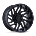 Fuel - D864 HURRICANE - Black - Blackout - 20" x 10", -18 Offset, 5x139.7 (Bolt pattern), 78.1mm HUB