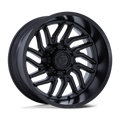 Fuel - D864 HURRICANE - Black - Blackout - 24" x 12", -44 Offset, 8x170 (Bolt pattern), 125.1mm HUB