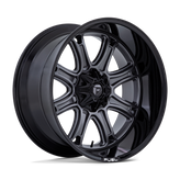 Fuel - DARKSTAR - Gunmetal - Matte Gunmetal with Black Lip - 20" x 9", 1 Offset, 6x114.3/139.7 (Bolt pattern), 78.1mm HUB