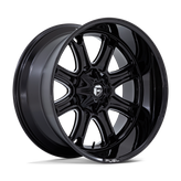 Fuel - DARKSTAR - Black - Gloss Black Milled - 20" x 9", 1 Offset, 6x114.3/139.7 (Bolt pattern), 78.1mm HUB