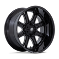 Fuel - DARKSTAR - Black - Gloss Black Milled - 22" x 9", 1 Offset, 6x114.3/139.7 (Bolt pattern), 78.1mm HUB