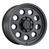 Level 8 - HAULER - Black - Matte Black - 15" x 6", 0 Offset, 5x114.3 (Bolt pattern), 83.7mm HUB