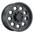 Level 8 - HAULER - Black - Matte Black - 15" x 6", 0 Offset, 6x139.7 (Bolt pattern), 108mm HUB