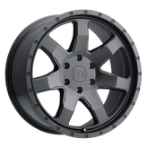 Level 8 - SLAM - Black - Matte Black - 17" x 8.5", 12 Offset, 6x114.3 (Bolt pattern), 76.1mm HUB