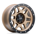 Pro Comp - PA41 PHASER - Bronze - Matte Bronze with Black Lip - 17" x 9", -6 Offset, 5x127 (Bolt pattern), 83.1mm HUB