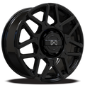 Wildland - Cyclone - Black - Gloss Black - 17" x 8", 35 Offset, 5x120/108 (Bolt pattern), 72.6mm HUB