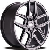 Euro Design - Forza - Gunmetal - Matte Gunmetal - 20" x 9", 35 Offset, 5x114.3 (Bolt pattern), 72.6mm HUB