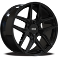 Euro Design - Forza - Black - Gloss Black - 20" x 9", 35 Offset, 5x114.3 (Bolt pattern), 60.1mm HUB