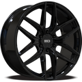 Euro Design - Forza 6 - Black - Gloss Black - 22" x 9.5", 30 Offset, 6x139.7 (Bolt pattern), 95.1mm HUB