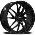 Euro Design - Tech - Black - Gloss Black - 20" x 8.5", 32 Offset, 5x112 (Bolt pattern), 66.6mm HUB