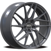 Euro Design - Tech - Gunmetal - Gloss Gunmetal - 18" x 8", 35 Offset, 5x114.3 (Bolt pattern), 72.6mm HUB