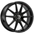 Kraze Wheels - TURISMO - Black - Gloss Black - 17" x 8", 38 Offset, 5x115 (Bolt pattern), 72.6mm HUB