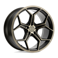 XO Luxury Wheels - HELSINKI - Bronze - Dark Bronze with Brushed Bronze Face - 20" x 10.5", 30 Offset, 5x120 (Bolt pattern), 76.1mm HUB