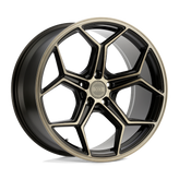 XO Luxury Wheels - HELSINKI - Bronze - Dark Bronze with Brushed Bronze Face - 20" x 10.5", 30 Offset, 5x120 (Bolt pattern), 76.1mm HUB