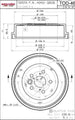 Brake Drum Rear Eurorotor TOD-46