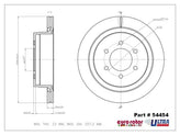 Disc Brake Rotor-EHC Premium Rear Ultra 54454 fits 12-13 Ford F-150