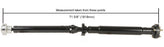 Drive Shaft-Driveshaft / Prop Shaft Rear Cardone Reman fits 03-09 BMW 760Li