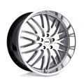 TSW Wheels - SNETTERTON - Silver - Hyper Silver with Mirror Cut Lip - 18" x 8", 20 Offset, 5x120 (Bolt pattern), 76.1mm HUB